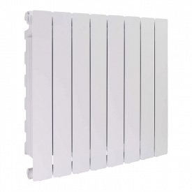 Горизонтальный алюминиевый радиатор FONDITAL BLITZ SUPER B4 500/100 БЕЛЫЙ RAL9010 дизайнерский 8 секций