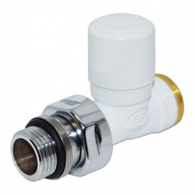 Кран отсекающий Carlo Poletti FIRST 1/2″х24-19 прямой белый