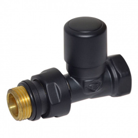 Кран отсекающий Carlo Poletti FIRST 1/2″ прямой BLACK MATTE