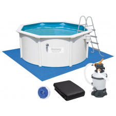 Bestway Сборный бассейн Bestway Hydrium 56574 (360x120 см) с песочным фильтром, лестницей и тентом