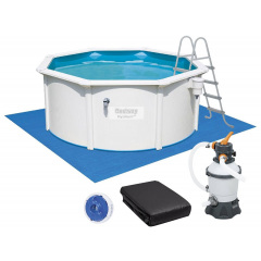 Bestway Сборный бассейн Bestway Hydrium 56574 (360x120 см) с песочным фильтром, лестницей и тентом Запорожье