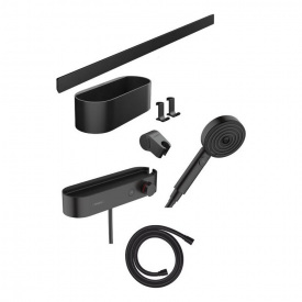 Комплект аксессуаров Hansgrohe Activation EcoSmart с термостатом 7в1, Matt Black (24250670)