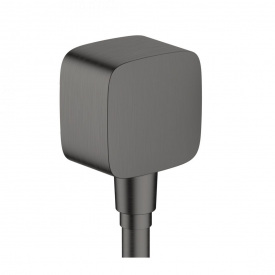 Шланговое подсоединение Hansgrohe FixFit E с обратным клапаном, Brushed Black Chrome (26457340)
