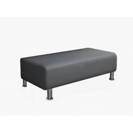 Банкетка офісна Tobi Sho Ремі для очікування 1500x520x380, шкірзам Сірий 2233