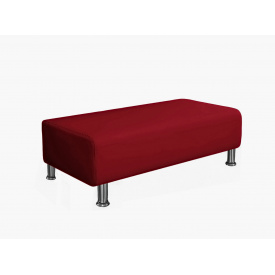 Банкетка офісна Tobi Sho Ремі для очікування 1200x520x380, шкірзам Червоний 2210