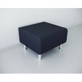 Пуф офісний Tobi Sho Ремі 600x520x380, шкірзам Антрацит 2243