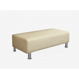 Банкетка офісна Tobi Sho Ремі для очікування 1200x520x380, шкірзам Шампань 2207