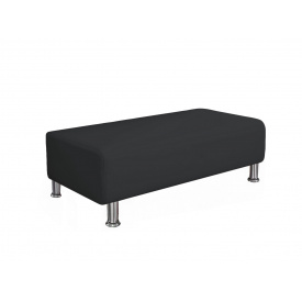 Банкетка офісна Tobi Sho Ремі для очікування 1000x520x380, шкірзам Антрацит 2243