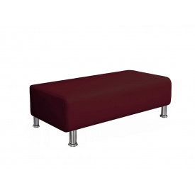 Банкетка офісна Tobi Sho Ремі для очікування 1200x520x380, шкірзам Бордовий 2223