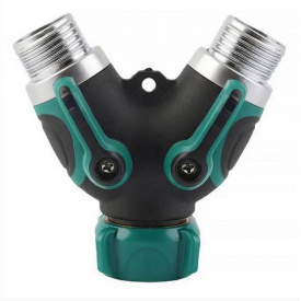 Розділювач BlueBird 5139 з'єднувач для садового шланга з окремими двопозиційними клапанами