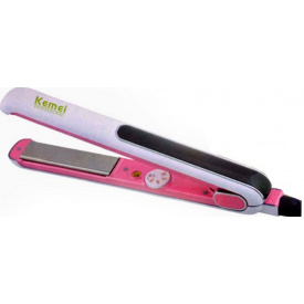 Утюжок Для Волос Kemei Km-1883 Бело-розовый (247949)
