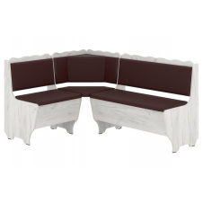 Кухонний куточок FjellFeast-1 (шкірзам, коричневий + крафт, 160х120 см)