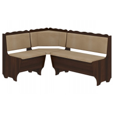 Кухонний куточок FjellFeast-1 (тканина, браун торонто + горіх, 160х120 см)