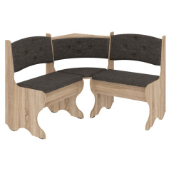 Кухонний куточок NordicNosh-1 (тканина, савана кава + сонома, 110х110 см) Сарни