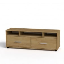 Тумба під ТВ Компаніт Плазма 1200x430x380 мм колір дсп дуб-краф-золотий