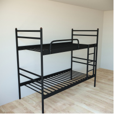 Ліжко двоярусне Tobi Sho COMFORT DUO металеве 200X90 Чорний