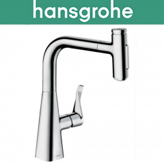 Смеситель Hansgrohe (art 73822000) для кухни Metris Select M71 240 2jet, с выдвижным душем Умань