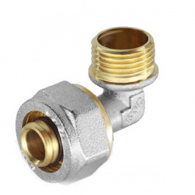 Угол с наружной резьбой с проточкой Santan 20х1/2"