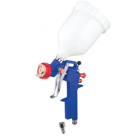 Краскопульт пневматический MASTERTOOL HP, DRAW ВПЛБ 600 мл, Ø 1,5 мм, 120-180 л/мин, 3,5-5 бар (81-8715)