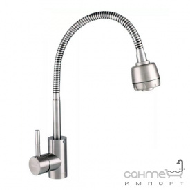 Смеситель для кухни с гибким изливом Lidz Aria LDARI015F41NKS45306 никель