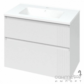 Подвесная тумба с раковиной Mirater Родео 80 белая