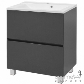 Напольная тумба с раковиной Mirater Etna 60 антрацит
