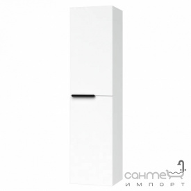 Подвесной пенал с корзиной для белья Mirater Fest 40 матовый белый, левосторонний