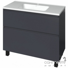 Напольная тумба с раковиной Mirater Родео 100 антрацит