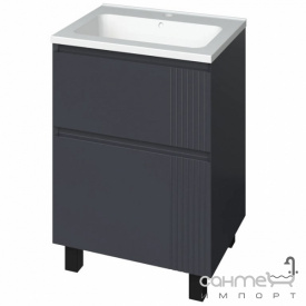 Напольная тумба с раковиной Mirater Родео 60 антрацит
