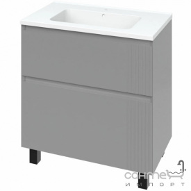 Напольная тумба с раковиной Mirater Родео 80 серая