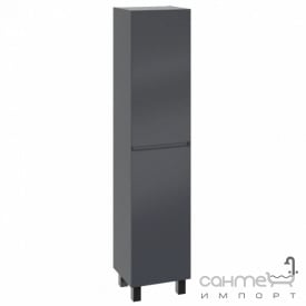 Напольный пенал с корзиной для белья Mirater Etna 40 антрацит, правосторонний