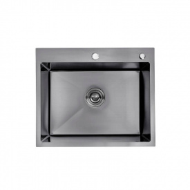 Кухонна мийка Kroner KRP Schwarze - 6050HM PVD (Schwarze-6050HM)
