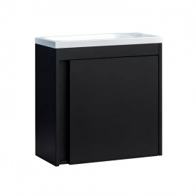 Тумба з раковиною Devit Small 250х500х508, чорний матовий (063050B)