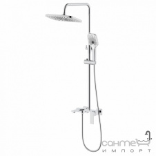 Душевая стойка с изливом Qtap Gemini QTGEM111CRM45685 хром
