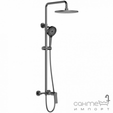 Душевая стойка Qtap Slavonice QTSLA110GMB45913 оружейная сталь