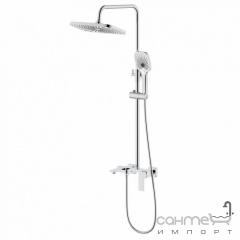 Душевая стойка с изливом Qtap Gemini QTGEM111CRM45685 хром Запоріжжя