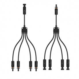 Набір кабелів для сонячних панелей 2E MC4-4T1 0,3 м (2E-ASP-MC4-4T1)