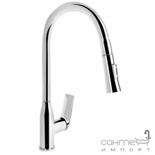 Смеситель для кухни с вытяжным изливом Qtap Vlasta New QTVLA344CRM45646 хром