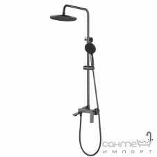 Фото - Душевая стойка с изливом Qtap Vlasta New QTVLA111GMB45651 оружейная сталь Душевая стойка с изливом Qtap Vlasta New QTVLA111GMB45651 оружейная сталь
