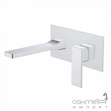 Смеситель для раковины скрытого монтажа Qtap Gemini QTGEM273CRM45693 хром, длина излива 18 см