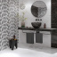 Плитка Golden Tile Nero E Bianco Bianco белый NB0051 9х600х300 мм Виноградів