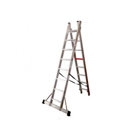 Двосекційні алюмінієві драбини Duomax Pro VIRASTAR DUOCOMBI від 2х6 до 2х14 ступенів