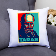 Подушка декоративная с принтом "Taras" Белый Кавун П000403