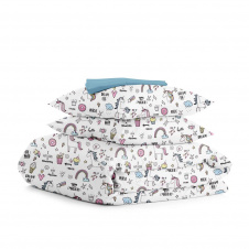 Семейный комплект постельного белья Unicorn Sweets Cosas Белый 2х160х220 см