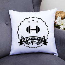 Подушка декоративная с принтом "Crossfit" Push IT Белый Кавун П000630