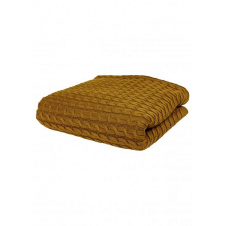 Плед Прованс Happy Fall Kosa Охра 130х170 см Желтый (7146)