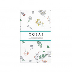 Подростковая постель с простыней на резинке WILDFLOWERS Cosas Белый 155х215 см Камень-Каширский