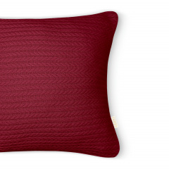 Наволочка 45х45 см Ruby Knitted Braid Cosas Бордо Червоноград