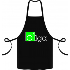 Фартук с принтом Арбуз Olga 68 см Черный Покровськ