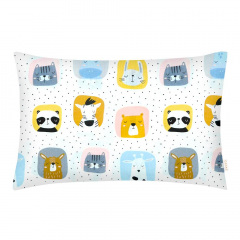 Подростковое постельное белье COLOR ANIMALS Cosas Белый 155х215 см Володарськ-Волинський